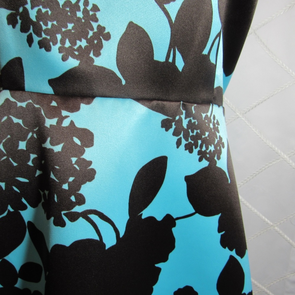 Mica Turquoise and Brown Dress - Picture 4 of 7
